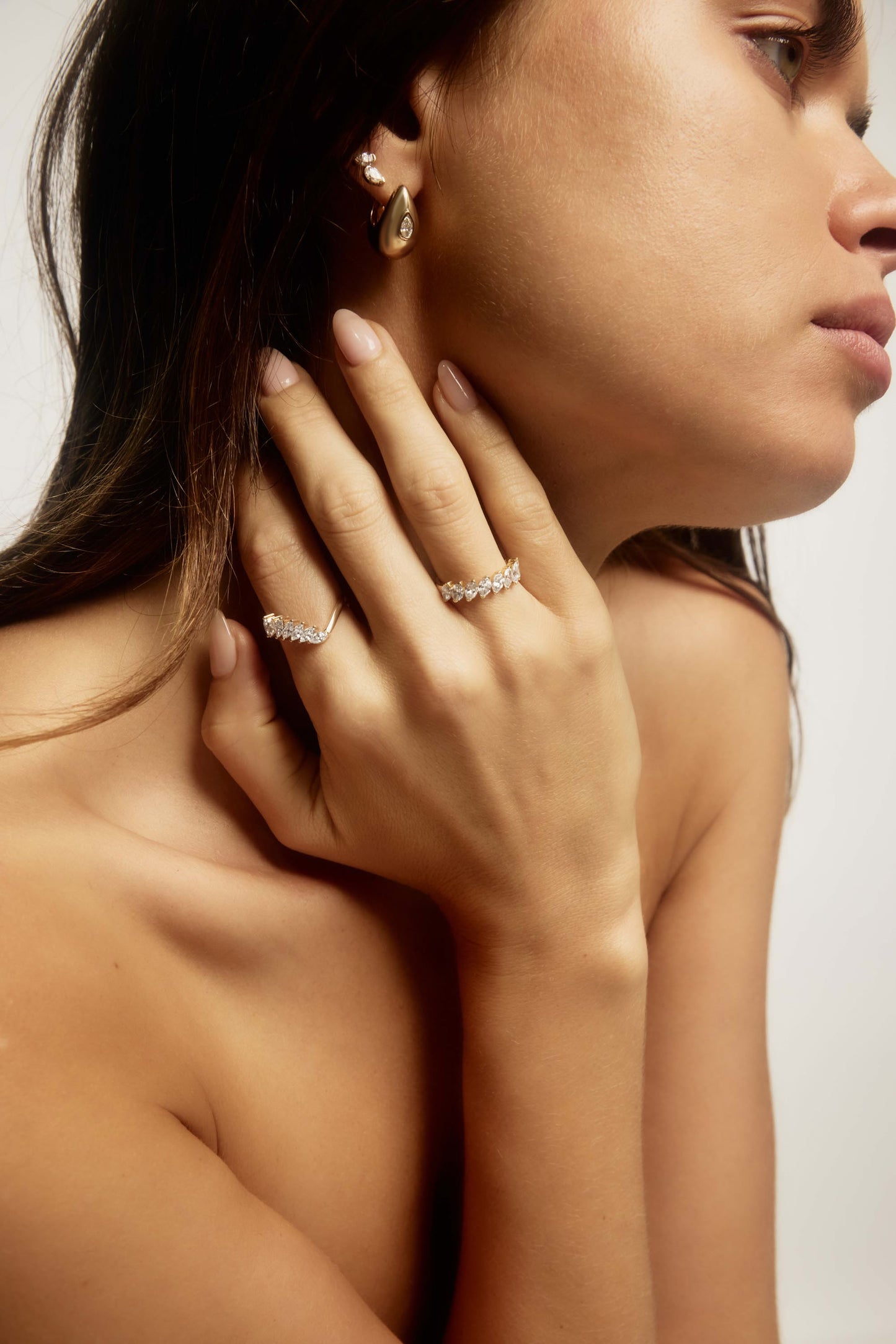 XENA marquise eternity ring