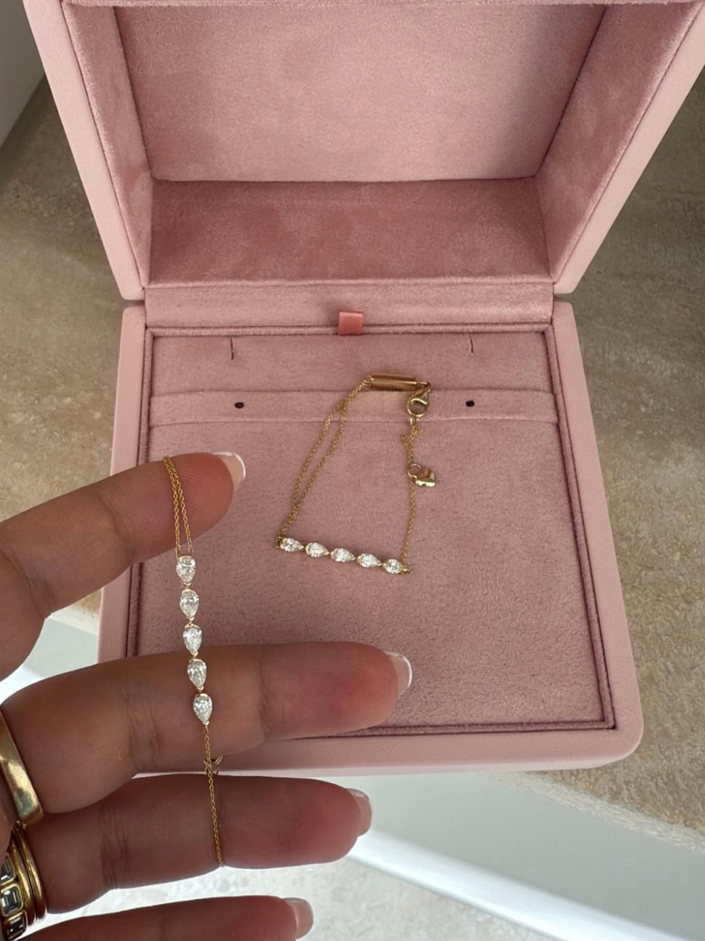 GIA yellow gold bracelet