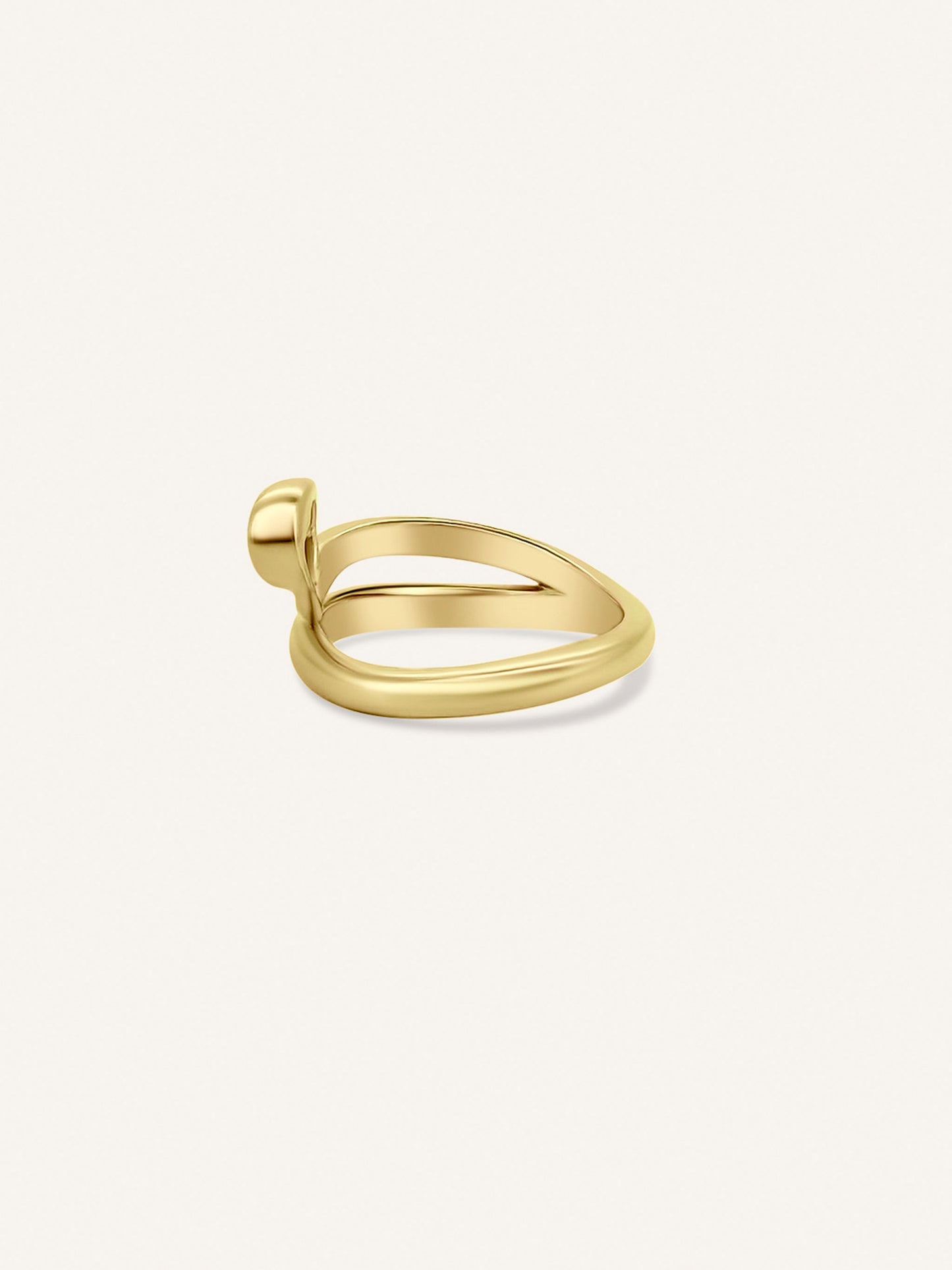 GLO yellow gold pinky ring