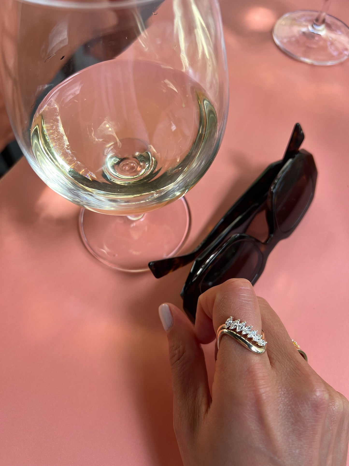 SIA marquise diamond stack ring