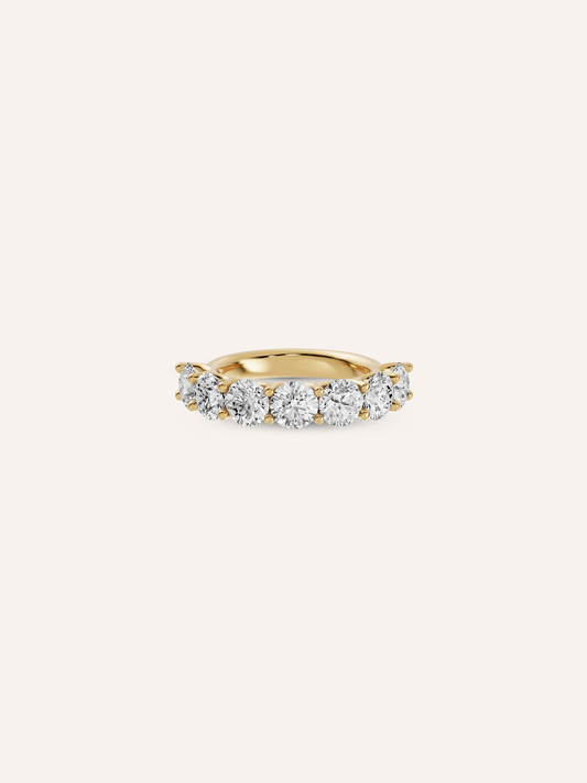 BONNI ring, a round diamond eternity ring in solid 18ct yellow gold by DÉSIR, an Australian wedding and engagement jeweller