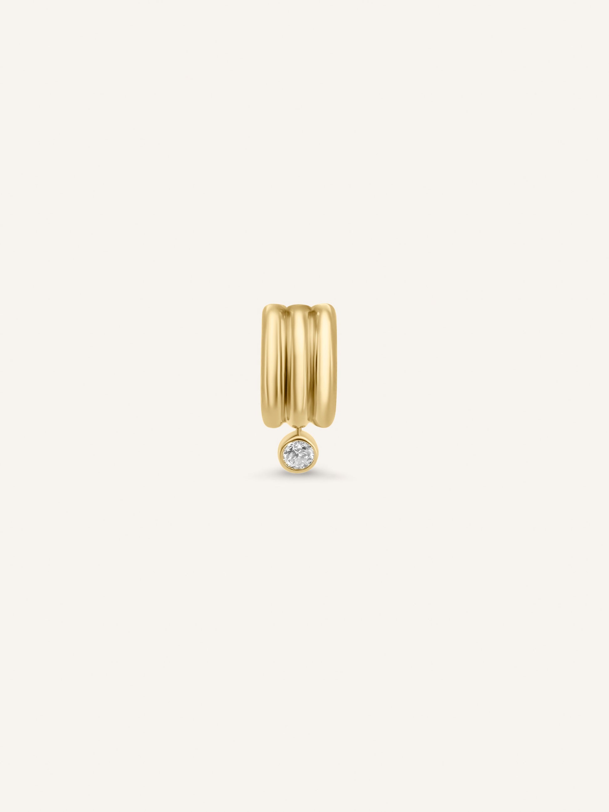 FRANKI hoops, round diamond hoop earrings in solid 18ct yellow gold by DÉSIR, a sculptural Australian jewellery brand