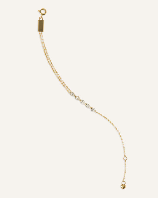 GIA bracelet, east-west pear diamond bracelet in solid yellow gold by DÉSIR, an Australian fine jewellery designer
