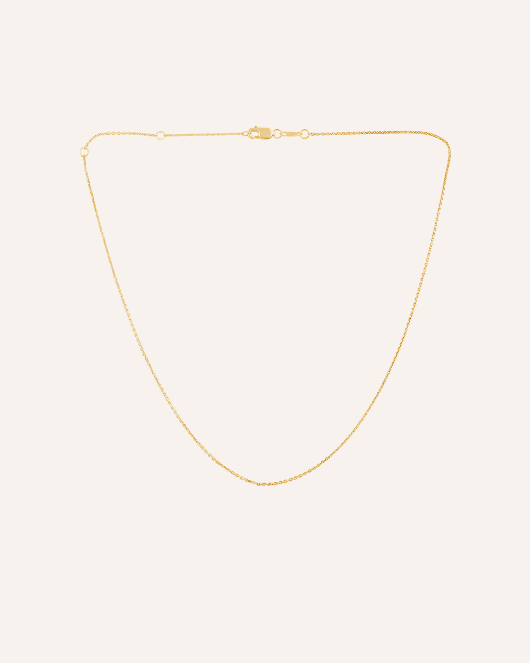 IVY necklace, fine cable chain necklace in solid gold by DÉSIR, a luxury Australian jewellery brand