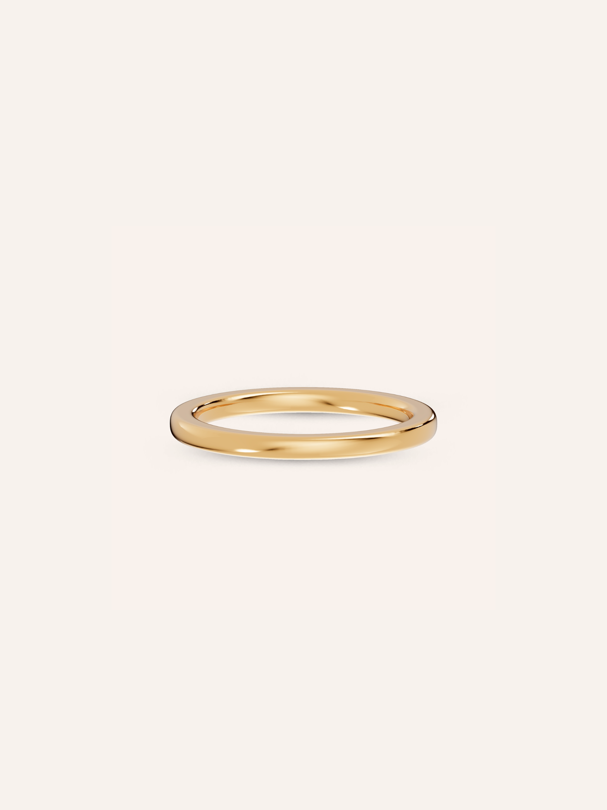 JUNE ring, a plain gold wedding band in solid 18ct yellow gold by DÉSIR, an Australian fine jewellery brand