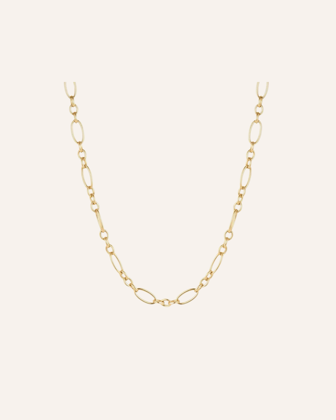 MAXI necklace, oval link chain necklace in solid yellow gold by DÉSIR, an Australian fine jewellery brand