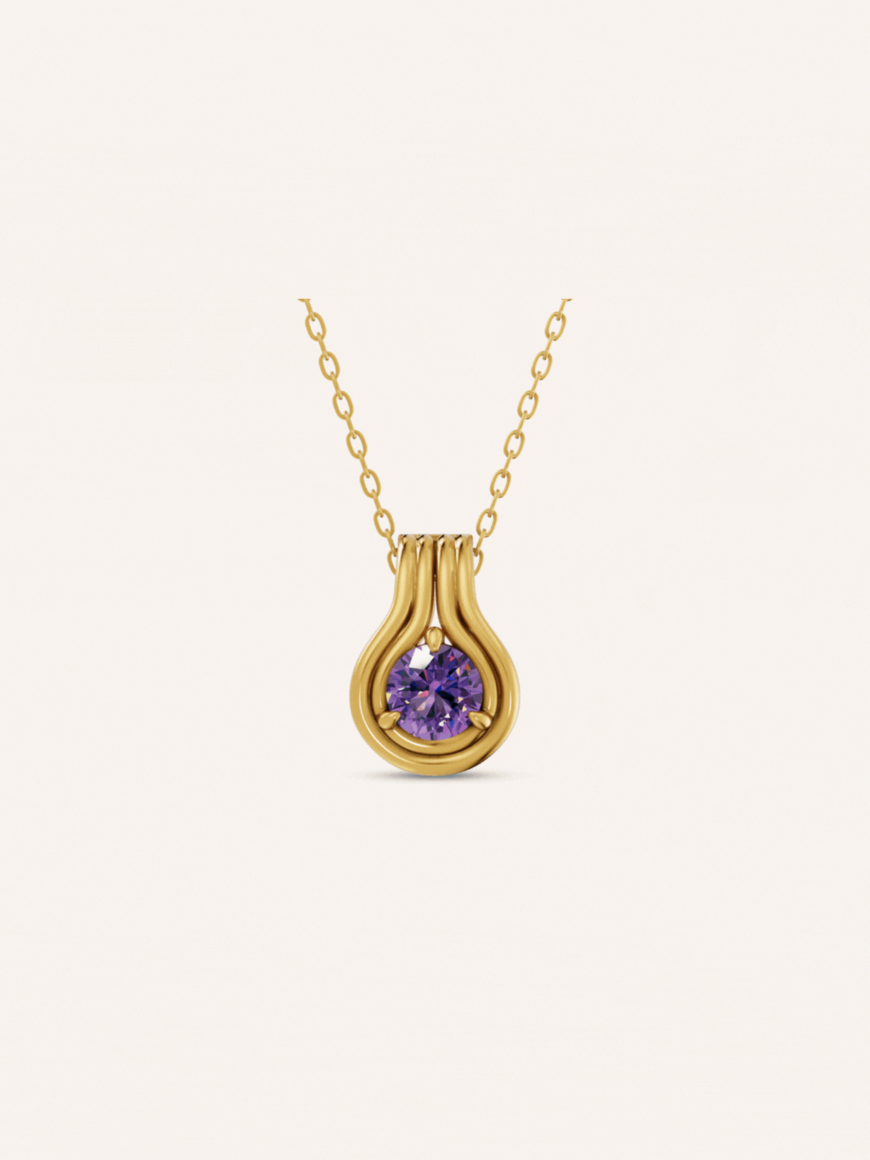 NOA pendant, round brilliant diamond solitaire pendant in solid 14ct yellow gold by DÉSIR, an Australian designer of fine diamond pendants